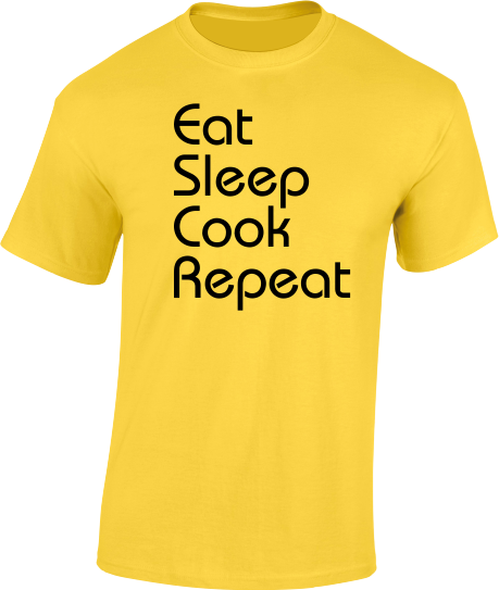 Eat Sleep Cook Repeat - Adult T-Shirt