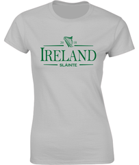 'Ireland 2018 Sláinte' T-Shirt - Ladies Crew Neck