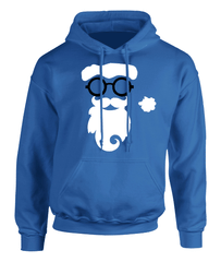Hipster Santa Christmas Hoodie - Adult