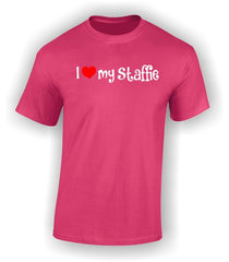 'I Heart my Staffie' Adult T-Shirt