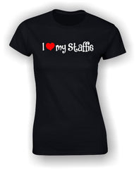 'I Heart my Staffie' Adult T-Shirt