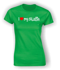 'I Heart my Staffie' Adult T-Shirt