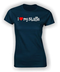'I Heart my Staffie' Adult T-Shirt