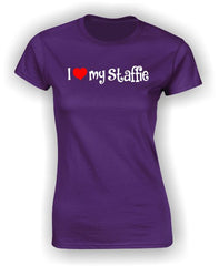 'I Heart my Staffie' Adult T-Shirt