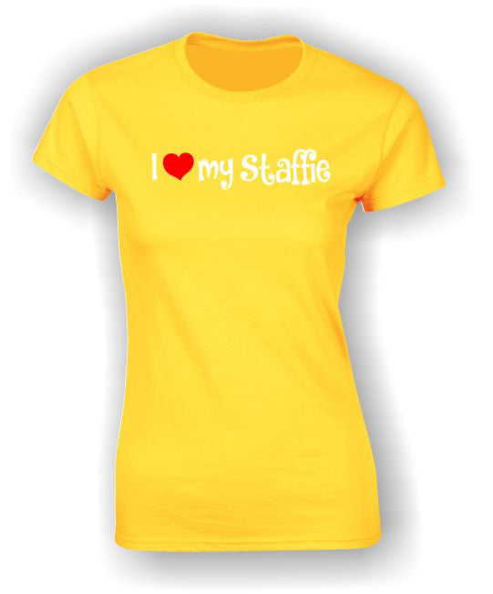 'I Heart my Staffie' Adult T-Shirt