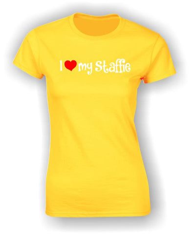 'I Heart my Staffie' Adult T-Shirt