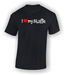 'I Heart my Staffie' Adult T-Shirt