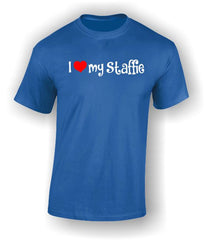 'I Heart my Staffie' Adult T-Shirt