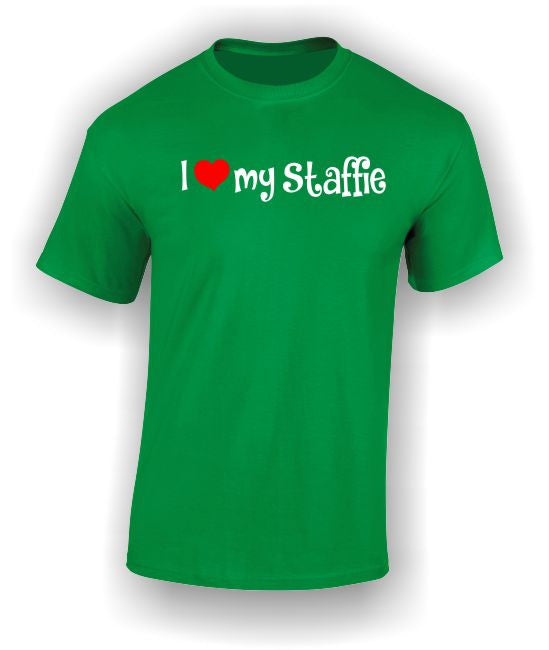 'I Heart my Staffie' Adult T-Shirt
