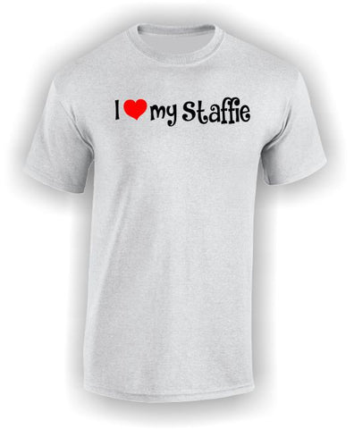 'I Heart my Staffie' Adult T-Shirt