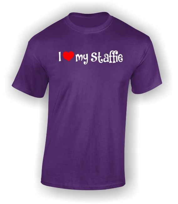 'I Heart my Staffie' Adult T-Shirt