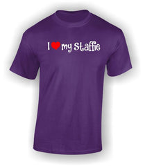 'I Heart my Staffie' Adult T-Shirt