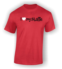 'I Heart my Staffie' Adult T-Shirt