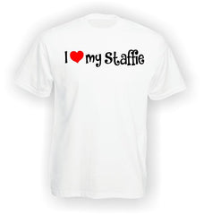 'I Heart my Staffie' Adult T-Shirt