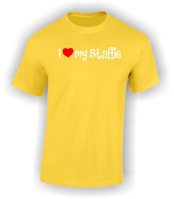 'I Heart my Staffie' Adult T-Shirt