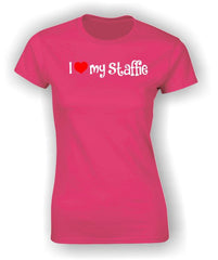 'I Heart my Staffie' Adult T-Shirt