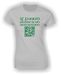 If Found Please Scan and Return (QR Code) T-Shirt.