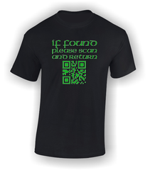 If Found Please Scan and Return (QR Code) T-Shirt.