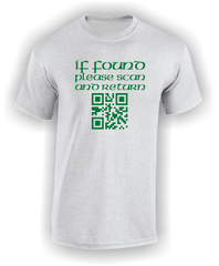 If Found Please Scan and Return (QR Code) T-Shirt.