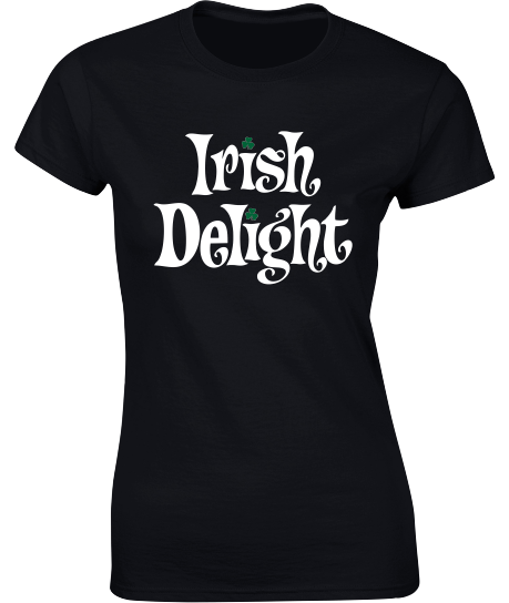 'Irish Delight' T-Shirt - Ladies Crew Neck