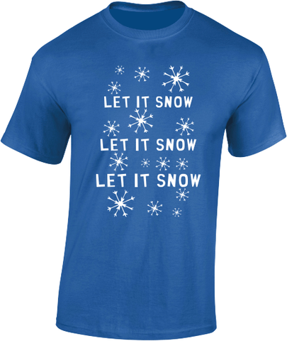 "Let it Snow" Christmas T-Shirt - Mens