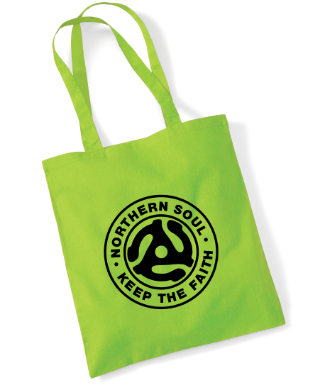 Northern Soul, Keep The Faith (45 Adaptor a) Tote Bag