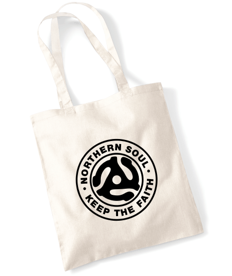 Northern Soul, Keep The Faith (45 Adaptor a) Tote Bag
