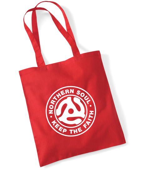 Northern Soul, Keep The Faith (45 Adaptor a) Tote Bag