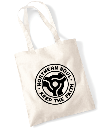 Northern Soul, Keep The Faith (45 Adaptor b) Tote Bag