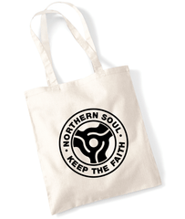 Northern Soul, Keep The Faith (45 Adaptor b) Tote Bag