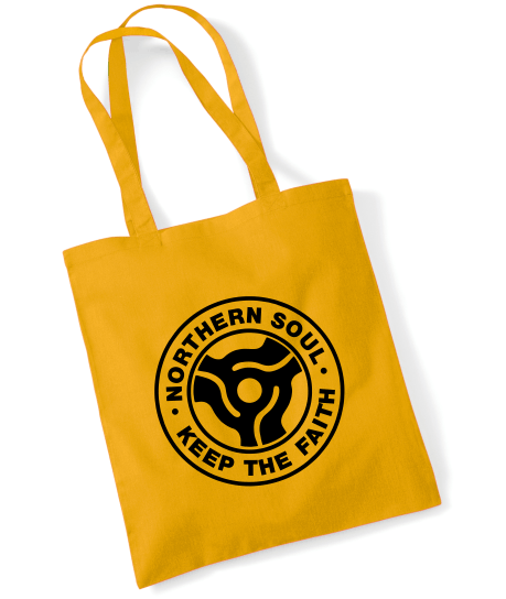 Northern Soul, Keep The Faith (45 Adaptor b) Tote Bag