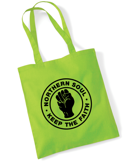 Northern Soul, Keep The Faith (Fist) Tote Bag