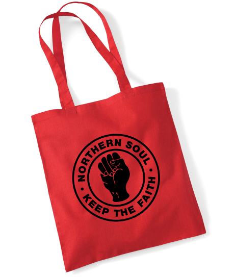 Northern Soul, Keep The Faith (Fist) Tote Bag