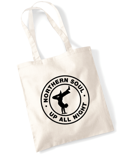 Northern Soul, Up All Night (Dancer) Tote Bag