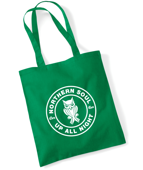 Northern Soul, Up All Night, Night Owl Tote Bag
