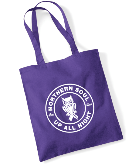 Northern Soul, Up All Night, Night Owl Tote Bag
