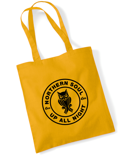 Northern Soul, Up All Night, Night Owl Tote Bag