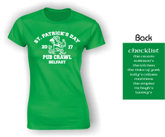 St. Patrick's Day Pub Crawl - Personalised T-Shirt