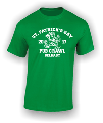 St. Patrick's Day Pub Crawl - Personalised T-Shirt
