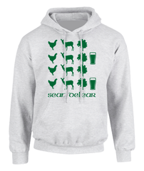 "A haon, a dó, a trí, DRINK!" Irish Hoodie - Adult