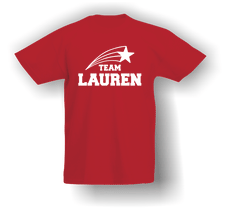 Personalised 'Team' T-Shirt (Occasion, Divorce, Support etc) Kids