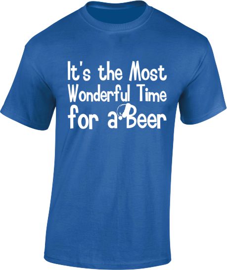 The Most Wonderful Time for a Beer. Christmas T-Shirt - Mens