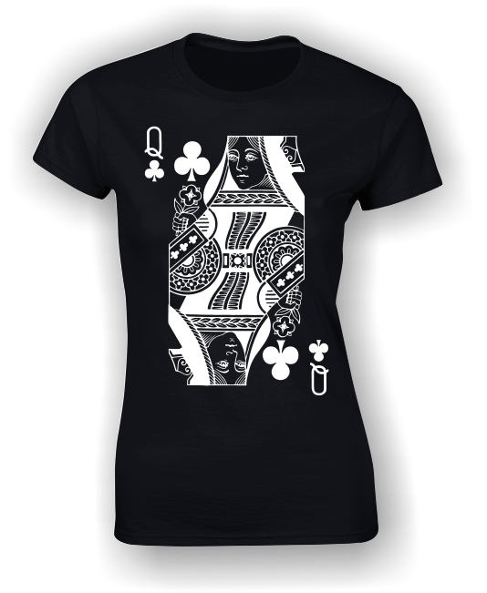 Queen of Clubs (Full) T-Shirt