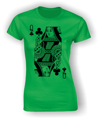 Queen of Clubs (Full) T-Shirt