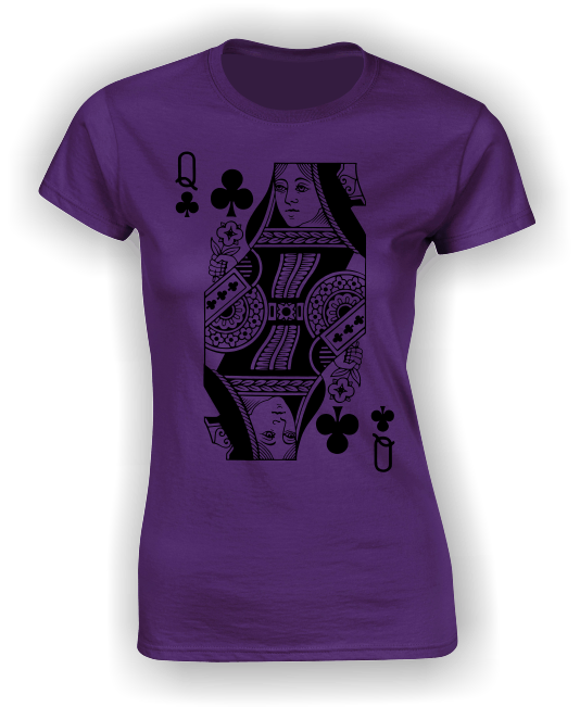Queen of Clubs (Full) T-Shirt