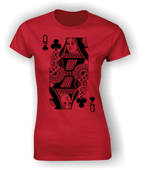 Queen of Clubs (Full) T-Shirt