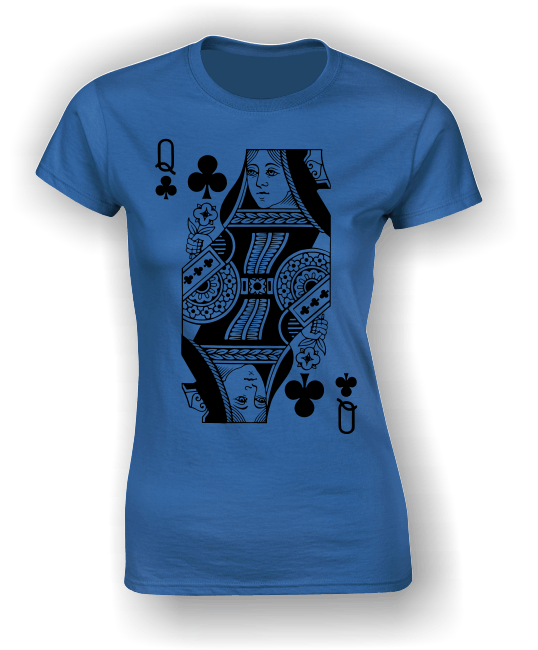 Queen of Clubs (Full) T-Shirt