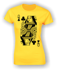 Queen of Clubs (Full) T-Shirt