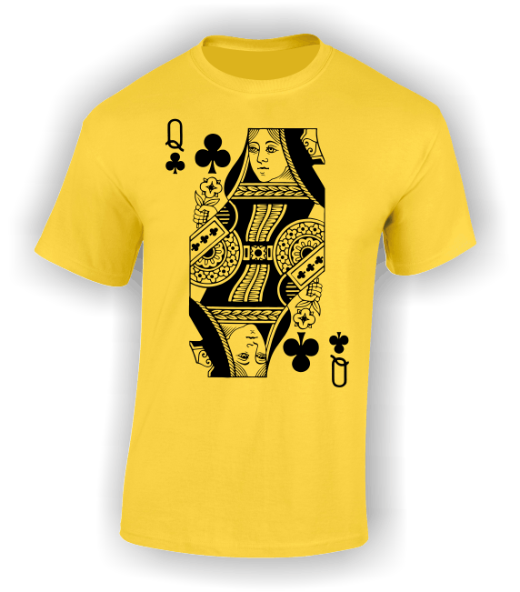 Queen of Clubs (Full) T-Shirt