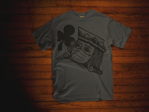 King of Clubs, Wearing Face Mask, Mens T-Shirt (Anti-COVID-19)